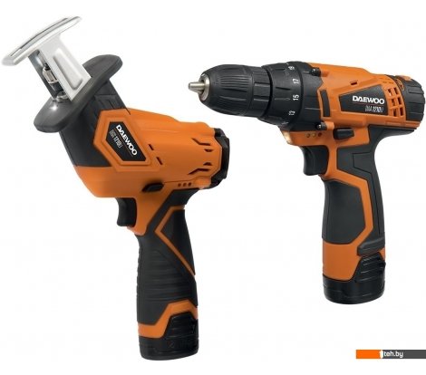  - Шуруповерты, гайковерты, электроотвертки Daewoo Power DGA 1220Li SET (шуруповерт, сабельная пила, 2 АКБ, сумка) - DGA 1220Li SET (шуруповерт, сабельная пила, 2 АКБ, сумка)