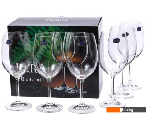 - Стаканы, бокалы, рюмки Bohemia Crystal Lara 40415/450 - Lara 40415/450