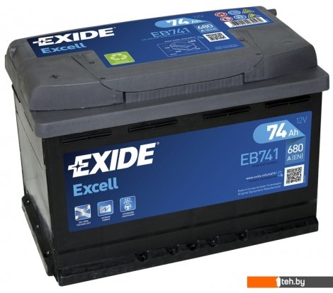  - Автомобильные аккумуляторы Exide Excell EB741 (74 А/ч) - Excell EB741 (74 А/ч)