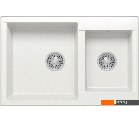  - Кухонные мойки Polygran Brig-772 (белый хлопок 36) - Brig-772 (белый хлопок 36)