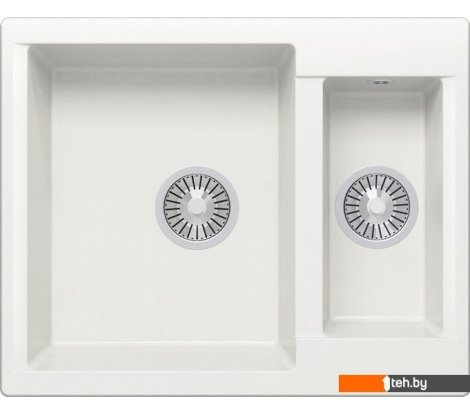  - Кухонные мойки Polygran Brig-620 (белый хлопок 36) - Brig-620 (белый хлопок 36)