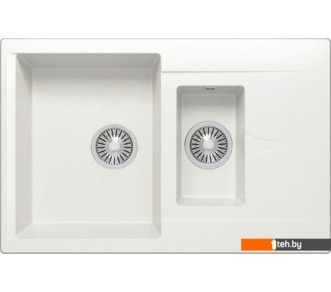  - Кухонные мойки Polygran Brig-770 (белый хлопок 36) - Brig-770 (белый хлопок 36)