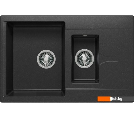  - Кухонные мойки Polygran Brig-770 (черный 16) - Brig-770 (черный 16)