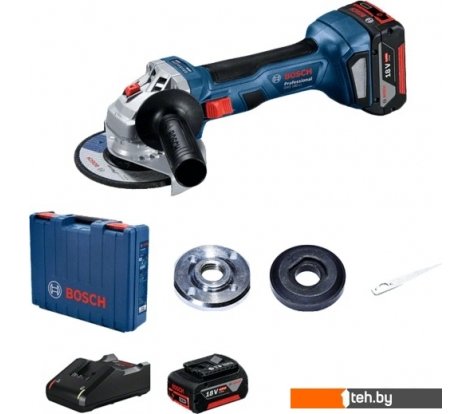  - Угловые шлифмашины (болгарки) Bosch GWS 180-LI Professional 06019H9021 (с 2-мя АКБ, кейс) - GWS 180-LI Professional 06019H9021 (с 2-мя АКБ, кейс)