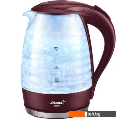  - Чайники и термопоты Atlanta ATH-2467 (бордовый) - ATH-2467 (бордовый)
