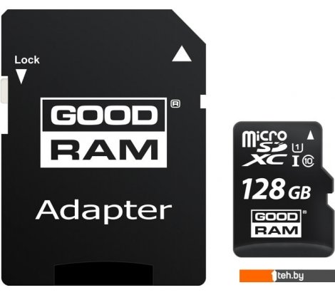  - Карты памяти GOODRAM M1AA microSDXC M1AA-1280R12 128GB (с адаптером) - M1AA microSDXC M1AA-1280R12 128GB (с адаптером)
