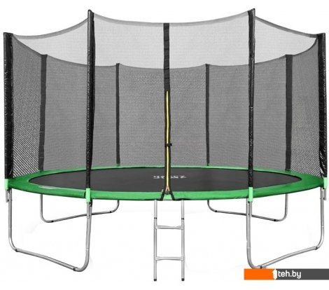  - Батуты Happy Jump 14ft Pro 435 см с внешней сеткой и лестницей - 14ft Pro 435 см с внешней сеткой и лестницей