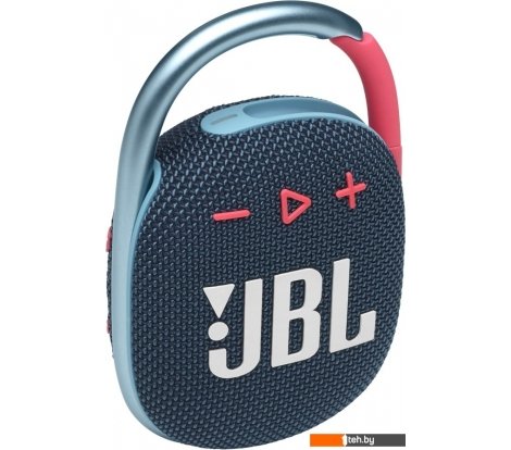  - Беспроводные и портативные колонки JBL Clip 4 (темно-синий/розовый) - Clip 4 (темно-синий/розовый)