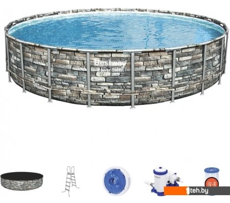  - Бассейны Bestway Power Steel Камень 56889 (671x132) - Power Steel Камень 56889 (671x132)