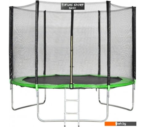  - Батуты Atlas Sport 252 см - 8ft Basic (с лестницей, зеленый) - 252 см - 8ft Basic (с лестницей, зеленый)