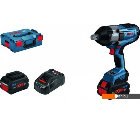 - Шуруповерты, гайковерты, электроотвертки Bosch GDS 18V-1050 H Professional 06019J8502 (с 2-мя АКБ 8 Ah, кейс) - GDS 18V-1050 H Professional 06019J8502 (с 2-мя АКБ 8 Ah, кейс)