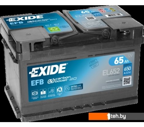  - Автомобильные аккумуляторы Exide Start-Stop EFB EL652 (65 А·ч) - Start-Stop EFB EL652 (65 А·ч)