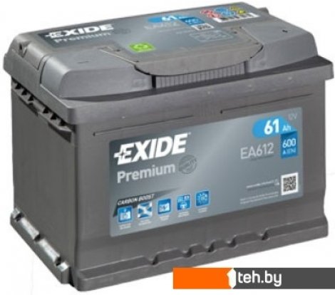  - Автомобильные аккумуляторы Exide Premium EA612 (61 А·ч) - Premium EA612 (61 А·ч)