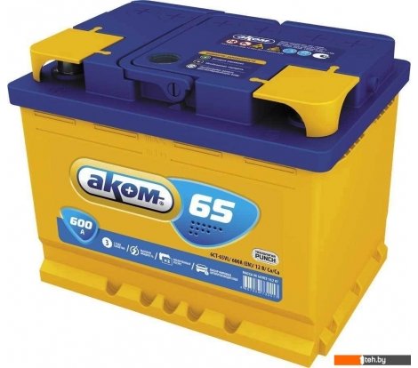  - Автомобильные аккумуляторы AKOM 6СТ-65VL (65 А·ч) - 6СТ-65VL (65 А·ч)
