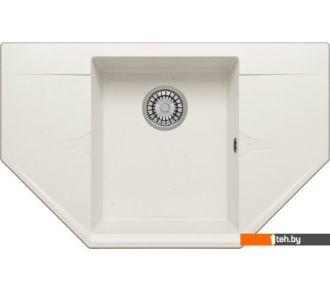 - Кухонные мойки Polygran Riff-800 (белый хлопок 36) - Riff-800 (белый хлопок 36)