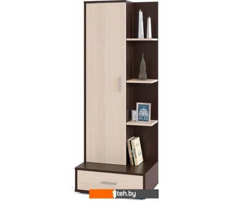  - Полки, стеллажи, системы хранения Сокол СТ-9 (венге/беленый дуб) - СТ-9 (венге/беленый дуб)