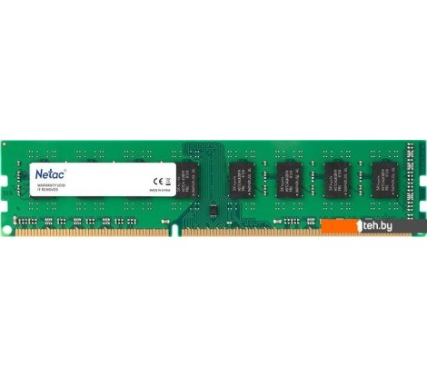  - Оперативная память Netac Basic 8GB DDR3 PC3-12800 NTBSD3P16SP-08 - Basic 8GB DDR3 PC3-12800 NTBSD3P16SP-08