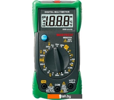  - Мультиметры, токовые клещи, индикаторные отвертки Mastech MS8233A - MS8233A