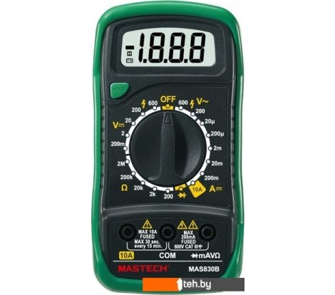  - Мультиметры, токовые клещи, индикаторные отвертки Mastech MAS830B - MAS830B