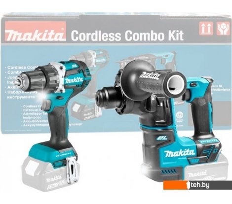  - Наборы электроинструментов Makita DLX2271 (шуруповерт, перфоратор, без АКБ) - DLX2271 (шуруповерт, перфоратор, без АКБ)
