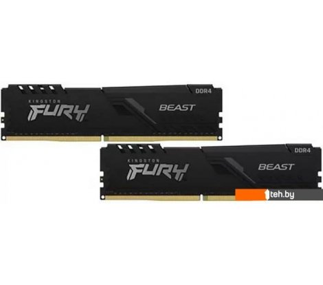  - Оперативная память Kingston FURY Beast 2x8GB DDR4 PC4-28800 KF436C17BBK2/16 - FURY Beast 2x8GB DDR4 PC4-28800 KF436C17BBK2/16