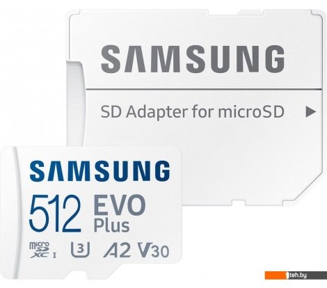  - Карты памяти Samsung EVO Plus 2021 microSDXC 512GB (с адаптером) - EVO Plus 2021 microSDXC 512GB (с адаптером)