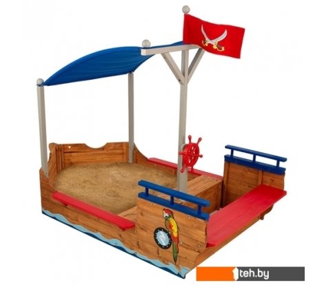  - Детские спортивные комплексы и игровые площадки KidKraft Пиратская лодка 00128-KE - Пиратская лодка 00128-KE
