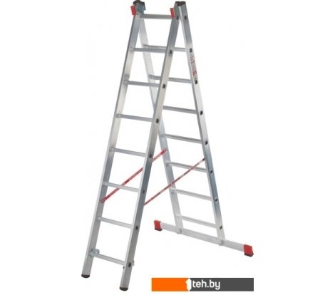 - Лестницы и стремянки Новая высота NV 322 двухсекционная профессиональная 2x14 ступеней - NV 322 двухсекционная профессиональная 2x14 ступеней