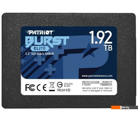  - SSD Patriot Burst Elite 1.92TB PBE192TS25SSDR - Burst Elite 1.92TB PBE192TS25SSDR