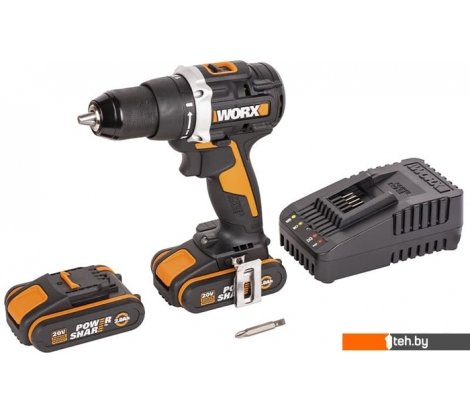  - Шуруповерты, гайковерты, электроотвертки Worx WX102 (с 2-мя АКБ, кейс) - WX102 (с 2-мя АКБ, кейс)