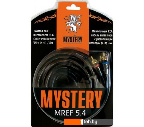  - Кабели, адаптеры, разветвители Mystery MREF 5.4 RCA - RCA (5 м, черный) - MREF 5.4 RCA - RCA (5 м, черный)