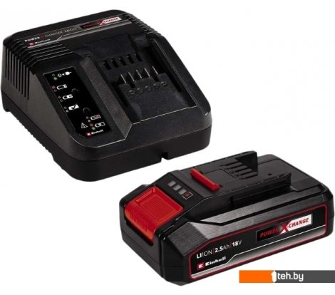 - Аккумуляторы и зарядные устройства для инструмента Einhell PXC-Starter-Kit 4512097 (18В/2.5 Ah + 18В) - PXC-Starter-Kit 4512097 (18В/2.5 Ah + 18В)
