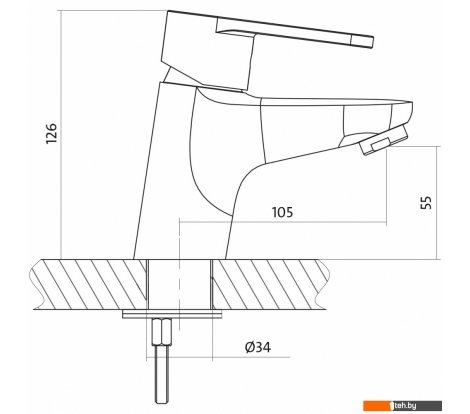  - Смесители Cersanit Cari A63025 - Cari A63025