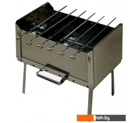  - Мангалы, грили, барбекю КЕДР плюс Мангал-дипломат + 6 шампуров - Мангал-дипломат + 6 шампуров