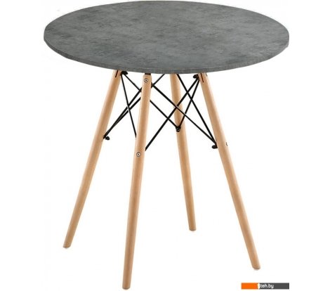  - Кухонные столы и обеденные группы Mio Tesoro ST-001Ф80 (серый бетон/дерево) - ST-001Ф80 (серый бетон/дерево)