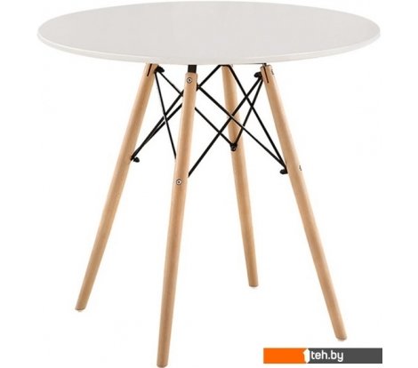  - Кухонные столы и обеденные группы Mio Tesoro ST-001Ф80 (белый/дерево) - ST-001Ф80 (белый/дерево)