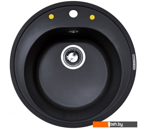  - Кухонные мойки Zigmund & Shtain Kreis 505 (черный базальт) - Kreis 505 (черный базальт)