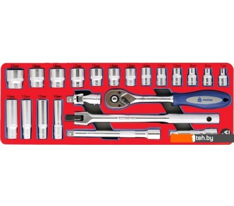  - Наборы инструментов Мастак 5-003222 (22 предмета) - 5-003222 (22 предмета)