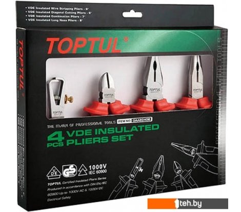  - Наборы инструментов Toptul GAAE0406 (4 предмета) - GAAE0406 (4 предмета)