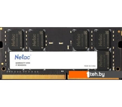  - Оперативная память Netac Basic 16GB DDR4 SODIMM PC4-25600 NTBSD4N32SP-16 - Basic 16GB DDR4 SODIMM PC4-25600 NTBSD4N32SP-16