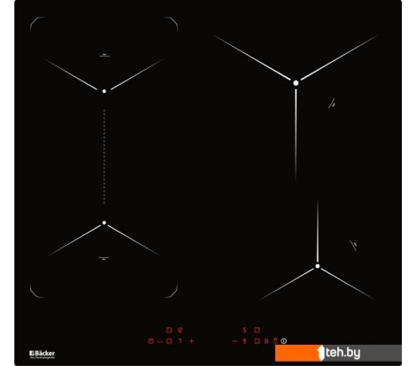  - Варочные панели Backer BIH604-1T-S4 Black - BIH604-1T-S4 Black
