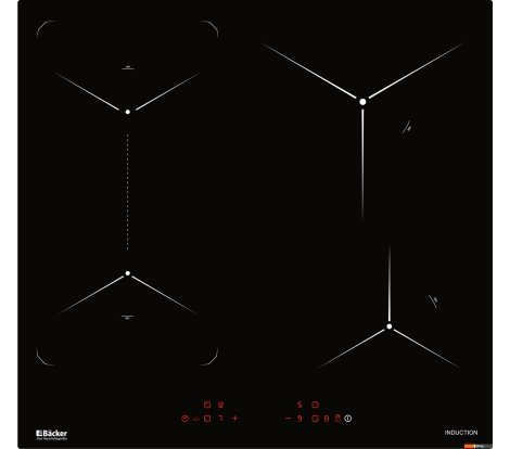  - Варочные панели Backer BIH604-1T-S4 Black - BIH604-1T-S4 Black
