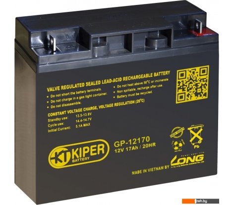  - Аккумуляторы для ИБП Kiper GP-12170 (12В/17 А·ч) - GP-12170 (12В/17 А·ч)