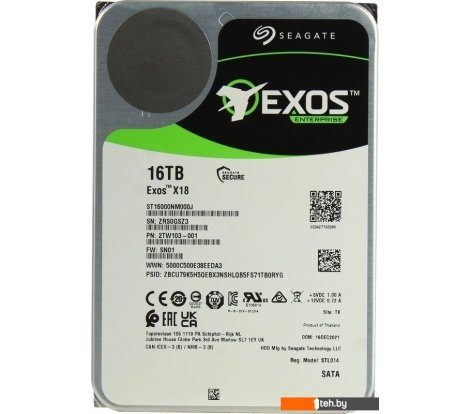  - Жесткие диски Seagate Exos X18 16TB ST16000NM000J - Exos X18 16TB ST16000NM000J