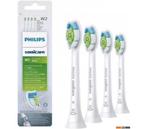  - Аксессуары к товарам для красоты и здоровья Philips Sonicare W Optimal White HX6064/10 (4 шт) - Sonicare W Optimal White HX6064/10 (4 шт)