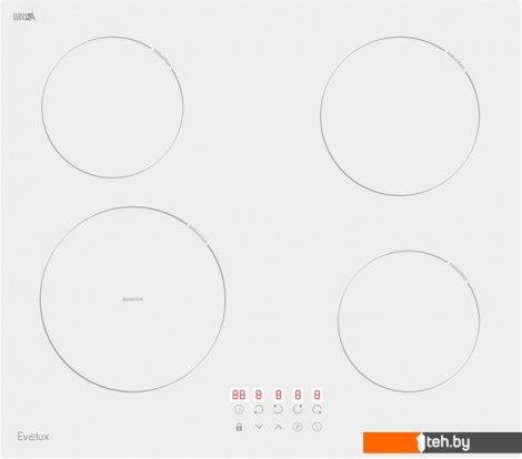 - Варочные панели Evelux HEI 641 W - HEI 641 W