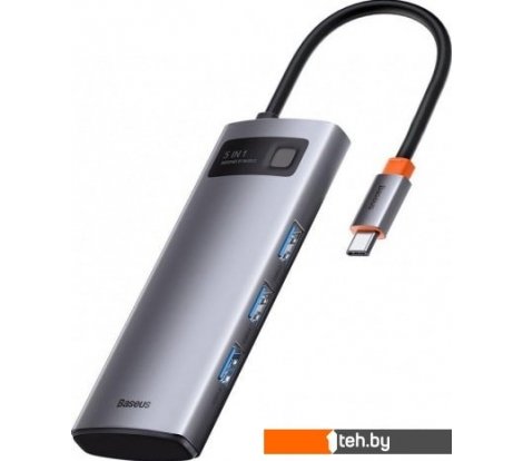 - USB-хабы и док-станции Baseus Metal Gleam Series Multifunctional HUB Type-C Hub Docking Station CAHUB-CX0G - Metal Gleam Series Multifunctional HUB Type-C Hub Docking Station CAHUB-CX0G