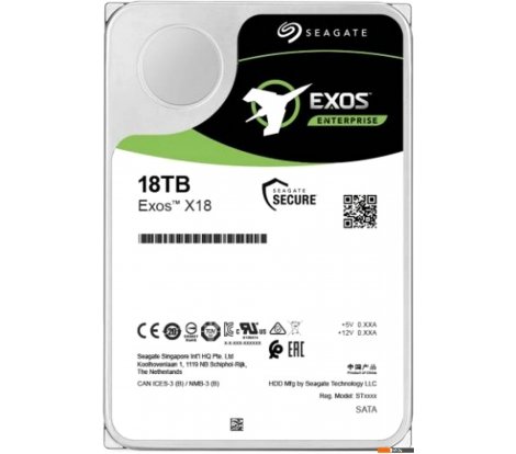  - Жесткие диски Seagate Exos X18 18TB ST18000NM004J - Exos X18 18TB ST18000NM004J