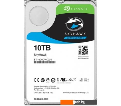  - Жесткие диски Seagate SkyHawk AI 10TB ST10000VE000 - SkyHawk AI 10TB ST10000VE000