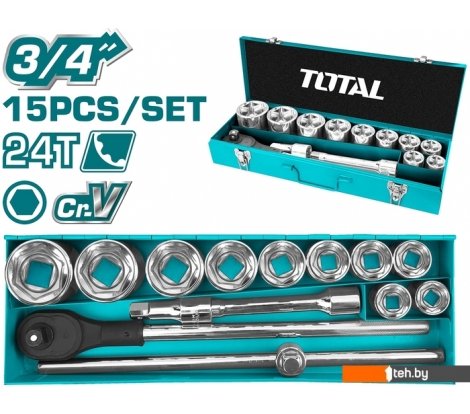  - Наборы инструментов Total THT341151 (15 предметов) - THT341151 (15 предметов)